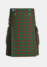 Utility_Walker_James_Tartan_999_kilt_front_image_with_pleated_design_and_adjustable_buckles_for_men