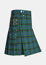 Utility_Walsh_Ryan_Tartan_13811_kilt_side_image_with_pleated_design_and_adjustable_buckles_for_men