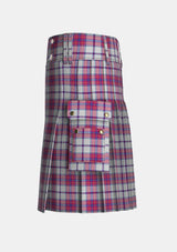 Utility_Ward_Craig_Dress_Tartan_12819_kilt_left_image_with_pleated_design_and_adjustable_buckles_for_men