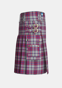 Utility_Ward_Craig_Dress_Tartan_12819_kilt_right_image_with_pleated_design_and_adjustable_buckles_for_men