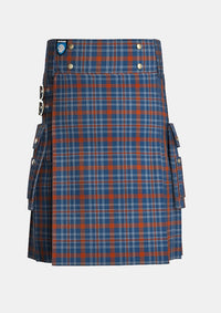 Utility_Water_of_Life_Society_Tartan_14898_kilt_front_image_with_pleated_design_and_adjustable_buckles_for_men
