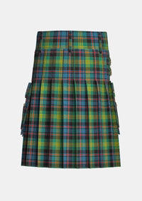 Utility_Watson_tartan_kilt_back_image_with_pleated_design_and_adjustable_buckles_for_men