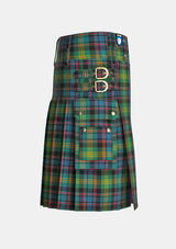 Utility_Watson_tartan_kilt_right_image_with_pleated_design_and_adjustable_buckles_for_men