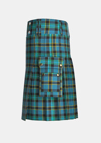 Utility_Weir_tartan_4254_kilt_left_image_with_pleated_design_and_adjustable_buckles_for_men