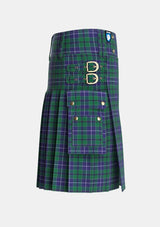 Utility_Weisfeld_Tartan_2617_kilt_right_image_with_pleated_design_and_adjustable_buckles_for_men