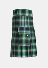 Utility_Wells_Ancient_Tartan_kilt_left_image_with_pleated_design_and_adjustable_buckles_for_men