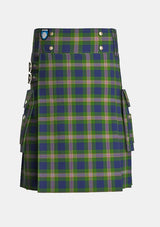 Utility_Wells_Tartan_11106_kilt_front_image_with_pleated_design_and_adjustable_buckles_for_men