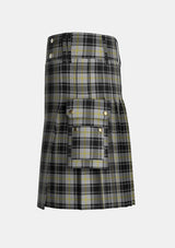 Utility_West_Point_Tartan_kilt_left_image_with_pleated_design_and_adjustable_buckles_for_men