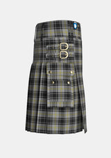 Utility_West_Point_Tartan_kilt_right_image_with_pleated_design_and_adjustable_buckles_for_men