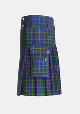 Utility_Wheadon_Tartan_3972_kilt_left_image_with_pleated_design_and_adjustable_buckles_for_men