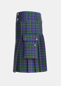 Utility_Wheadon_Tartan_3972_kilt_left_image_with_pleated_design_and_adjustable_buckles_for_men