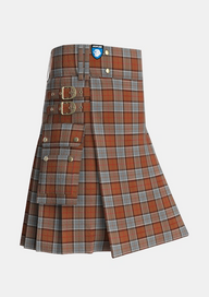 Utility_Whiteside_Tartan_12720_kilt_side_image_with_pleated_design_and_adjustable_buckles_for_men