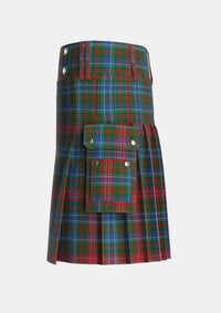 Utility_Wilson_Janet_2_Tartan_625_kilt_left_image_with_pleated_design_and_adjustable_buckles_for_men