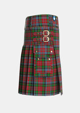 Utility_Wilsons_No043_Tartan_5612_kilt_right_image_with_pleated_design_and_adjustable_buckles_for_men
