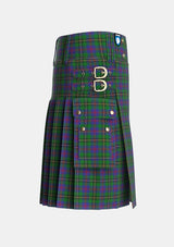 Utility_Wood_Clan_Family_Tartan_6630_kilt_right_image_with_pleated_design_and_adjustable_buckles_for_men