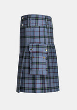 Utility_World_Peace_Tartan_10424_kilt_left_image_with_pleated_design_and_adjustable_buckles_for_men