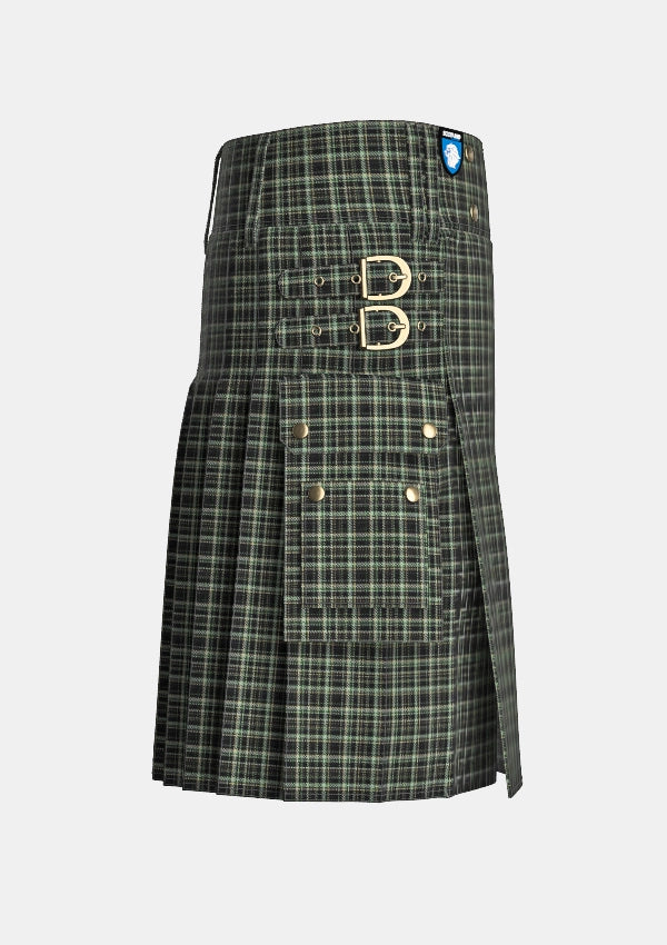 Utility_Xbox_Tartan_13497_kilt_right_image_with_pleated_design_and_adjustable_buckles_for_men