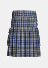 Utility_Yorkshire_Tartan_3151_kilt_back_image_with_pleated_design_and_adjustable_buckles_for_men