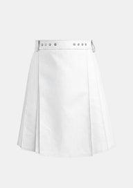 White Leather Kilt