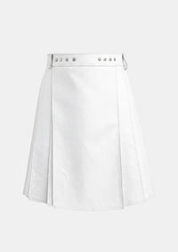 White Leather Kilt
