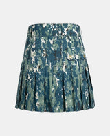 Women Blue Camo Utility Kilt Back