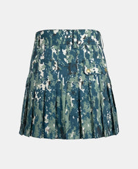 Women Blue Camo Utility Kilt Back