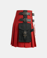 Women Canadian Flag Cotton Hybrid Utility Kilt Right Side