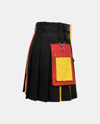 Women German Flag Patriot Utility Kilt Right Side