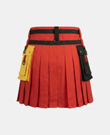 Women German Flag Utility Kilt Back