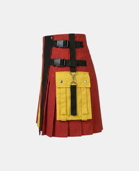 Women German Flag Utility Kilt Left Side
