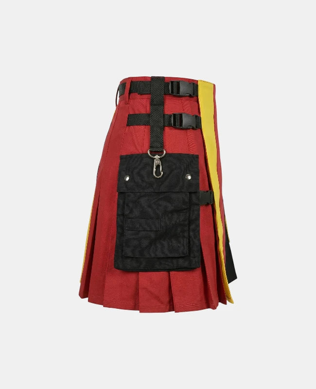 Women German Flag Utility Kilt Right Side