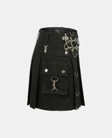 Women Grand Gothic Utility Kilt Right Side