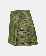 Women Multicam Utility Tactical Kilt Left Side