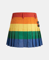 Women Rainbow Utility Kilt Back