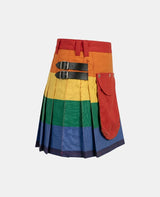 Women Rainbow Utility Kilt Right Side