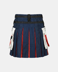 Women UK Flag Hybrid Utility Kilt Back