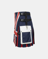 Women UK Flag Hybrid Utility Kilt Left Side