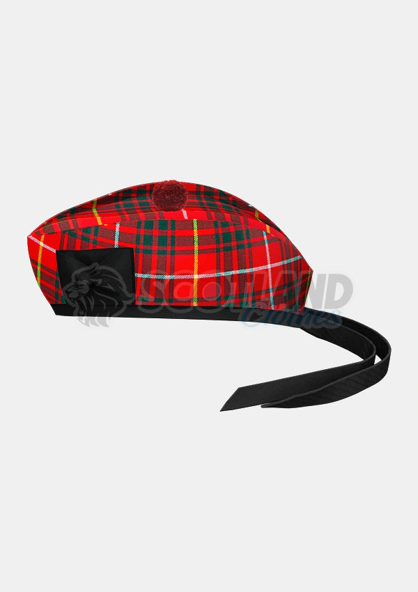 Bruce Modern Tartan Glengarry Hats Side