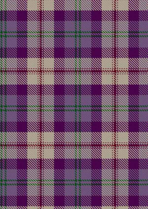  Gigha Lilac Tartan Fabric