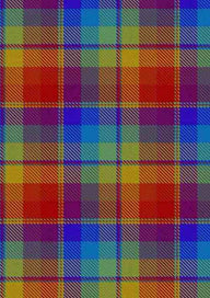 Rainbow Tartan Fabric