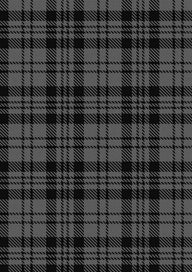 Scott Black and Grey Tartan Fabric