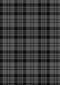 Scott Black and Grey Tartan Fabric